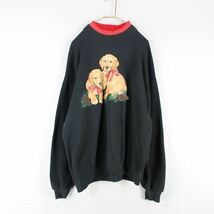 USA VINTAGE Gopher sport DOG PRINT SWEAT SHIRT/アメリカ古着わんこプリントスウェット_画像4