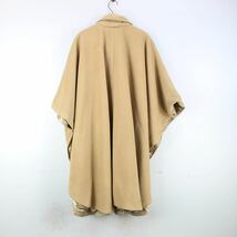 EU VINTAGE STOLE DESIGN WOOL OVER PONCHO COAT/ヨーロッパ古着ストールデザインウールオーバーポンチョコート_画像5