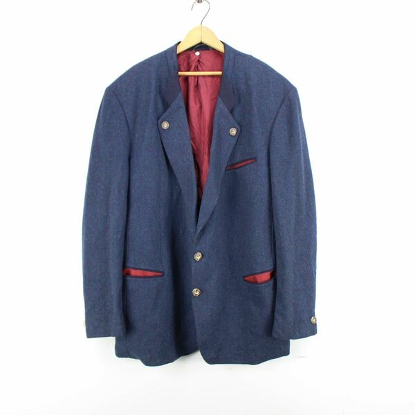 EU VINTAGE TWEED WOOL TYROLEAN JACKET MADE IN GERMANY/ヨーロッパ古着ツイードウールチロリアンジャケット