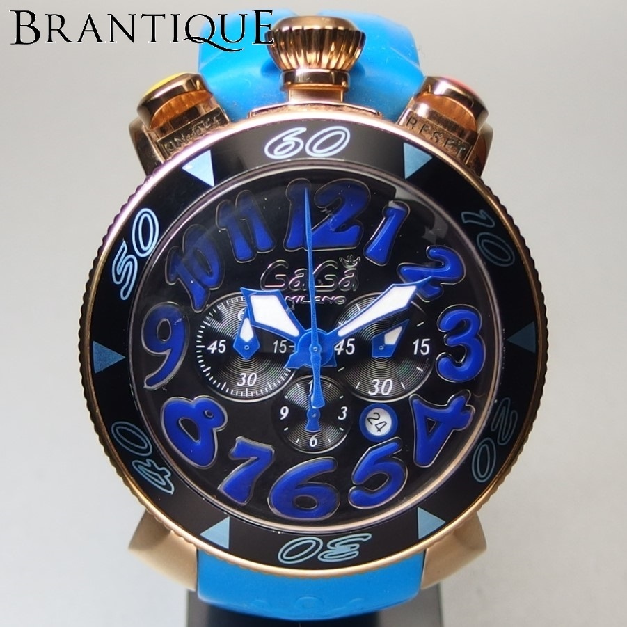 好評 therussofirm.com Gaga クロノグラフ Milano MM48 MILANO