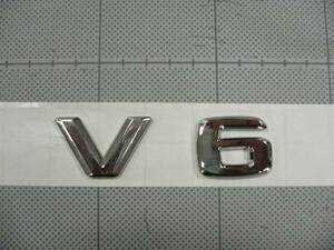 ★★ ベンツ用 Ｖ６エンブレム×１枚 社外品（品質良品）⑮ ★