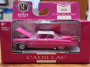 M2 MACHINES 1959 Cadillac Series 62 21-75 1/64　ピンク　キャデラック