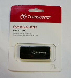 ◆Transcend USB 3.0　TS-RDF5K　カードリーダー 黒◆ 【7271】
