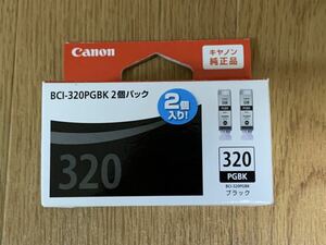 ★☆ Canon インクカートリッジ BCI-320PGBK 2個パック 送料198円～ キャノン純正 2個入り PIXUS i3600 MP990 MX860 870 新品 未使用