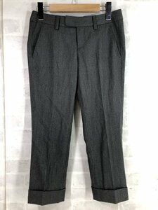 INED Ined 7 minute height cropped pants bottoms gray SIZE:7 number LH632022031611