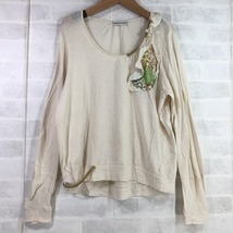 TSUMORI CHISATO ツモリチサト 左胸フリル 長袖 カットソー ベージュ SIZE: 2 LU632022012807_画像1