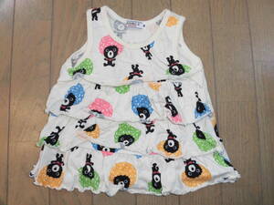  Miki House * double B Afro Bear tank top *90