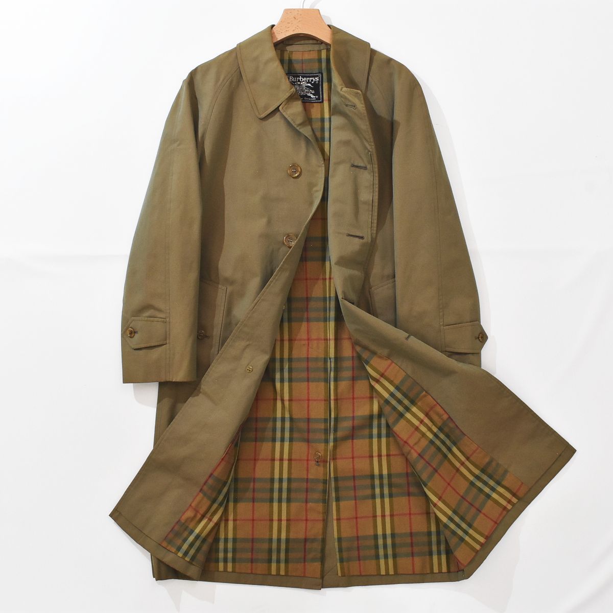グレイ系,L国内外の人気集結! 70s vintage Burberry balmacaan 1枚袖 通販低価 70s 1枚袖 薄玉虫 balmacaan Burberry vintage ステンカラーコート