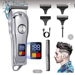 電動バリカン ヘアーカッター バリカン メンズ 防水 散髪用 プロ仕様 ヒゲトリマー USB充電式 刈り高さ調節可 ディスプレイ