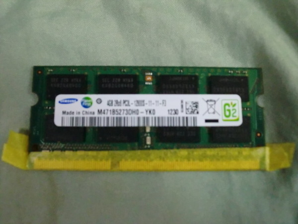 中古 samsung 4GB 2Rx8 PC3L-12800S made in china M471B05273 DHO-YKO