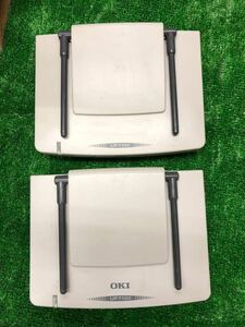 ○G7163 OKI 接続装置　ビジネスフォン　UF7100-V5 セツゾクソウチ（ND）16年製　2台セット○