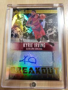 99枚限定 サイン 2016 -17 Panini Studio Breakout KYRIE IRVING Auto (#/99) / カイリー アービング Autograph 