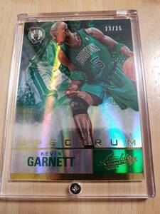 25枚限定 2012 -13 Panini Absolute Spectrum Gold KEVIN GARNETT (# /25) / ケビン ガーネット 