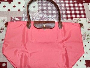 【※今後値下げ予定無し】新品・未使用 LONGCHAMP ロンシャン サーモンピンク トートバッグ 肩掛け