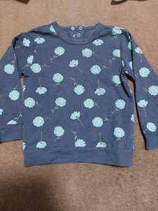  beer -m floral print sweatshirt navy blue color 120 size 