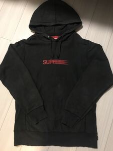 Supreme Motion Logo Hooded Sweatshirt S ブラック シュプリーム フーディー パーカー