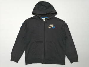 ナイキ NIKE AIR キッズ150 フルジップパーカー スウェット　　 フーデット ロゴジッパー 石瀬3887