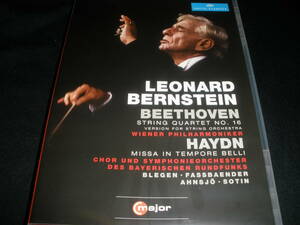 日本語字幕付き DVD バーンスタイン ベートーヴェン 弦楽四重奏曲 16 合奏版 ハイドン ミサ ウィーン Beethoven Haydn Bernstein 未使用美