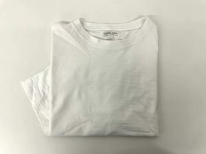 未使用■KS カークランド メンズ 半袖 スラブコットンTシャツ カスタムフィット L 白 / ホワイト