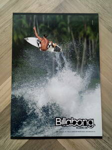 ★BILLABONG ビラボン広告/ 簡単！入れるだけ額装セット サーフィン ポスター風デザイン A4サイズ 送料230円～