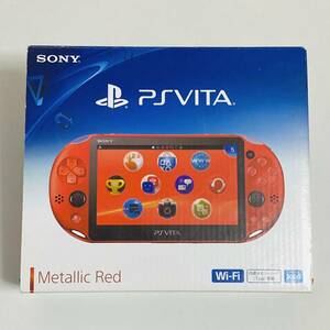【美品】SONY ソニー PlayStation Vita PS Vita メタリックレッド 本体 PCH-2000 ZA26 動作確認済 ソフトケース付き