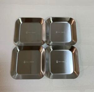 ★残りわずか★ 品薄 ツバメ 燕 シルバー 小皿 TUBAME 薬味 4枚セット 大人気 新品未使用 大人気