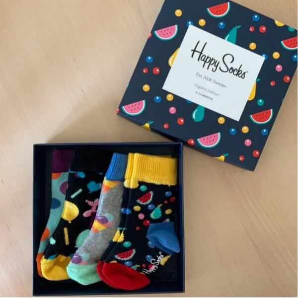 Happy Socks(ハッピーソックス) ベビー用4点セッ8.5~11.5cm