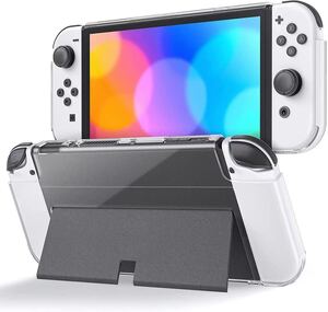 Switch 有機el ケース PCカバー透明保護 for Switch Oled 2021 ケース 着脱簡単 防水防塵 全面保護 耐衝撃 薄型軽量