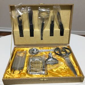 【新品未使用】キッチンツールセット キッチンギアーコレクション 日本製 ステンレス キャンプ キッチングッズ 箱付き