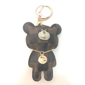 数量限定 キラキラ クマ クマさん キーホルダー チャーム キーリング ブラウン 可愛い おしゃれ