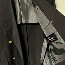【人気】NIKKE Men's Fabric/ニッケ メンズファブリック テーラードジャケット 金ボタン ブラック サイズA-L/A3990_画像5