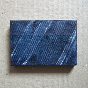 Art hand Auction □ 油彩画【祈り】青のシリーズ / 小品 22.03 D □, 絵画, 油彩, 抽象画