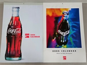 ●コカ・コーラ《Coca-Cola 2004＆2005年カレンダー☆7枚構成/縦54×横36.5㎝》2部セット☆送料無料！