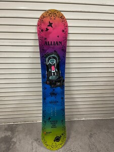 SG031247 ALLIAN VIVIAN アライアン ヴィヴィアン スノーボード 142cm 片足ビンディング付き/RIDE レディース 現状品 直取り歓迎