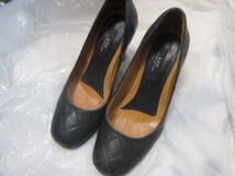 アーペーセー APC サイズ36 約23cm ヒール パンプス シューズ 靴 黒 く1301_画像1
