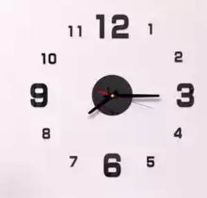 3Dウォールクロック　ブラック DIY壁時計 ウォールステッカー 韓国　立体時計 壁掛け時計 おしゃれ かっこいい モダン 北欧 韓国 かべかけ