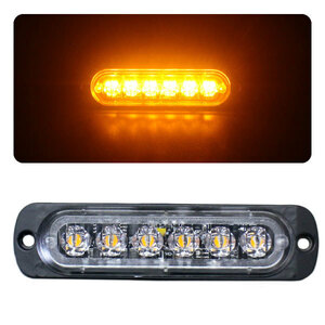 24V 12V LED truck marker amber orange strobo built-in daylight thickness 10mm side marker truck trailer vehicle height light position light WB-818A-