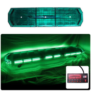 【全長120cm】LED 回転灯 大型ラウンドタイプ【グリーン】緑色 緑 高照度COBチップ採用 道路運送車 大型トレーラー 先導車 WB-833-120