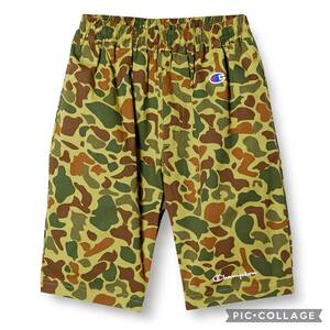  new goods Champion short pants shorts 110cm Kids boys man .CK-T509 camouflage camouflage duck pattern khaki tax included 4,950 jpy 