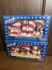  баскетбол Kenner 1996 USA Olympic Basketball Team Starting Lineup Set 2of 2 na-a тигр nta Olympic America команда фигурка 