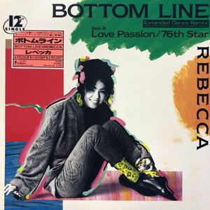 レベッカ REBECCA Bottom Line(Extended Dance Remix) 12インチ ノッコ LP レコード 5点以上落札で送料無料M