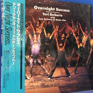 Teri Desario with Joey Carbone&Richie Zito Overnight Success 帯付LP シュリンク付 レコード 5点以上落札で送料無料M