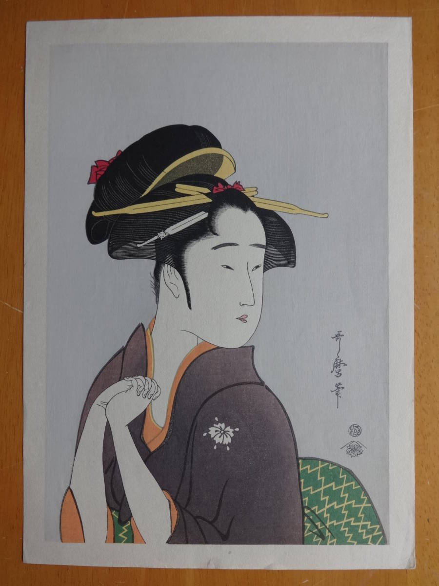 ヤフオク! -「手摺浮世絵木版画」(美人画) (浮世絵、版画)の落札相場 ...