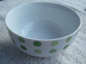 食器　茶碗　ボウル　小鉢　グリーン　ドット　水玉　3個セット　