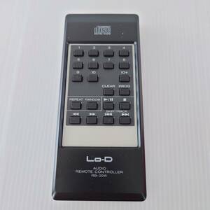 Lo-D リモコン RB-20W 赤外線発光確認済み 文字消え無し 電池端子腐食なし