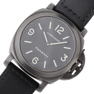 パネライ PANERAI ルミノールベース PAM00009 ブラック 手巻き メンズ 腕時計 中古