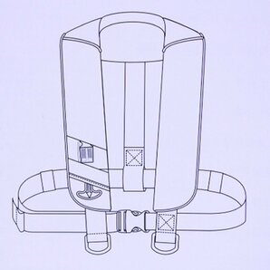 ●【未使用】Bluestorm/ブルーストーム TK-2420RS 膨脹式ライフジャケット 小型船舶用救命胴衣 タイプA【10735653】の画像8