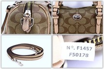 ★COACH コーチ F50178 ペイトン ベネット ミニ サッチェル 2wayバッグ シグネチャー【10496103】_画像10