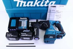 ●makita/マキタ HR244D 充電式ハンマドリル 24mm 18Vバッテリ2個＋充電器付き【10730443】