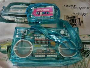  new goods back & pouch Dan Thermo Dell cassette deck BOOM BOK OLDSCHOOL Maxwell radio-cassette 